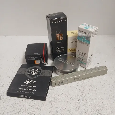 APPROXIMATELY 35 ASSORTED COSMETICS ITEMS TO INCLUDE GIVENCHY JELLY BLUSH, SHISEIDO WHIPPED POWDER BLUSH, NAILSPA TOP COAT, ETC - COLLECTION ONLY