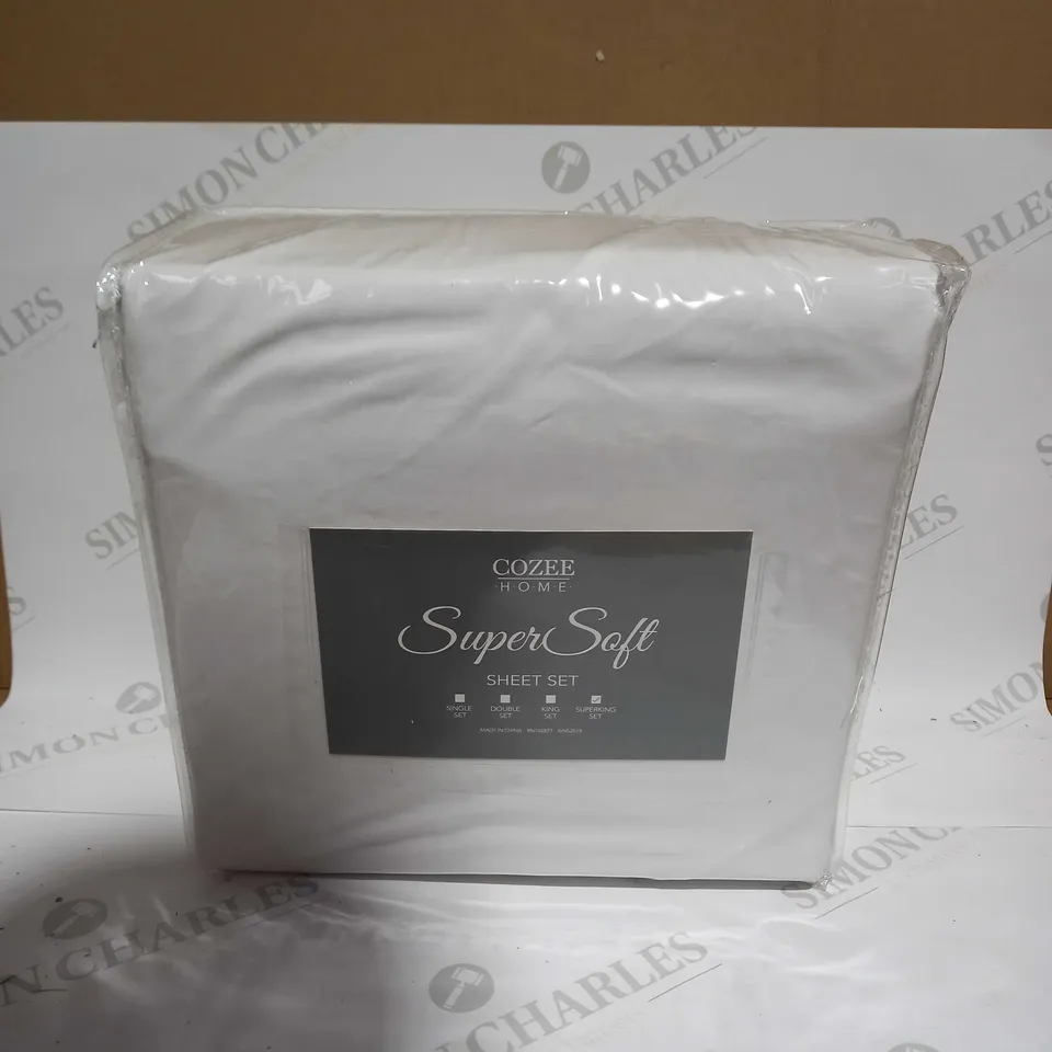 COZEE HOME SUPERSOFT SHEET SET - SUPERKING