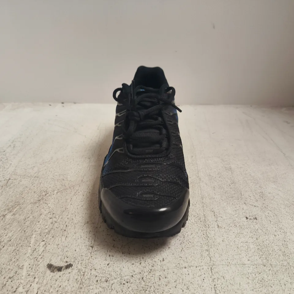 PAIR OF NIKE AIR TN TRAINERS IN BLACK/BLUE SIZE UK 11