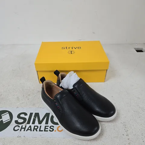 STRIVE VALERIE BLACK SLIP-ON SHOES – UK 6 (US 8, EUR 39)