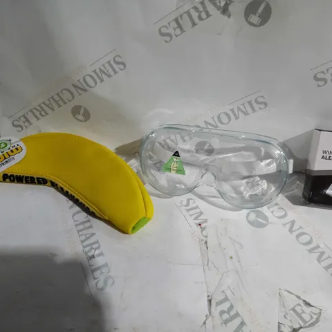 APPROX 20 HOUSEHOLD ITEMS TO INCLUDE MINIONS PENCIL CASE, LAB GOGGLES, WINDOW ALARM