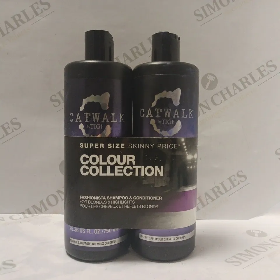 CATWALK BY TIGI FASHIONISTA PURPLE SHAMPOO AND CONDITIONER SET