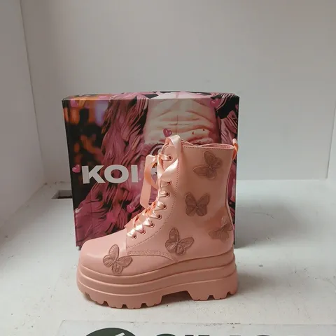 BOXED KOI GOOD FAIRY QUEEN BUTTERFLY BOOTS - PINK - UK 5