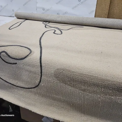 BEIGE RUG 120 × 170