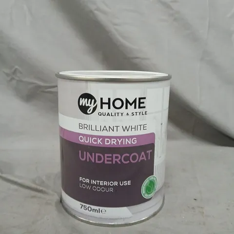 MY HOME BRILLIANT WHITE QUICK DRYING UNDERCOAT – INTERIOR USE, 750ML