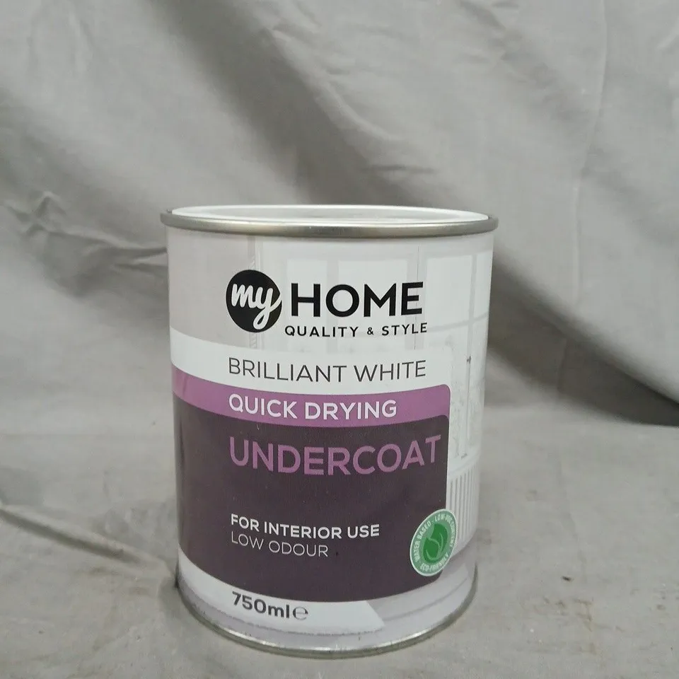 MY HOME BRILLIANT WHITE QUICK DRYING UNDERCOAT – INTERIOR USE, 750ML