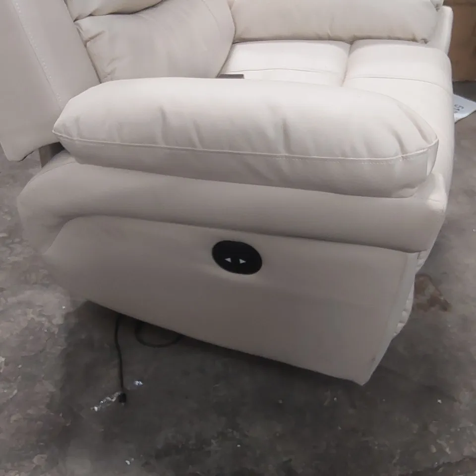 QUALITY DESIGNER FAUX LEATHER ELECTRIC RECLINING ARMCHAIR