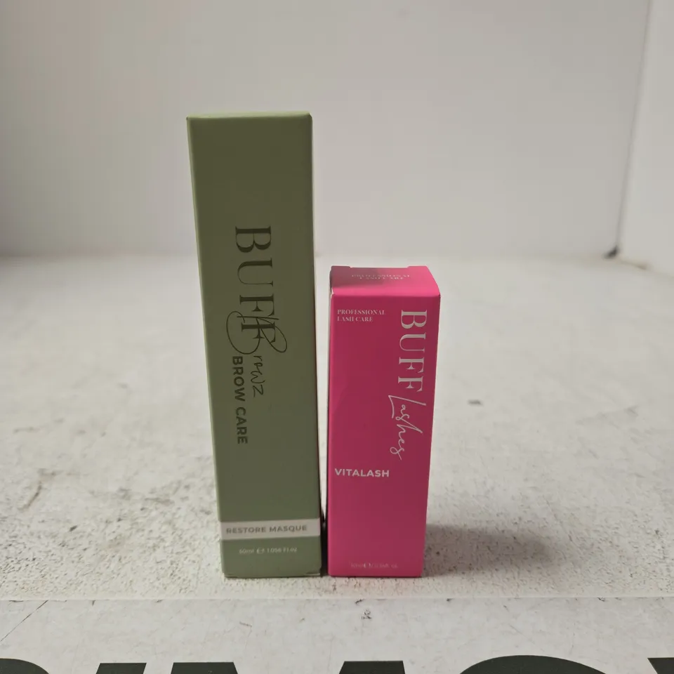 BUFF BROW CARE RESTORE MASQUE & BUFF LASHES VITALASH LASH CARE – SET OF 2