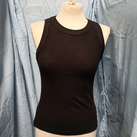 UK Size S Nobody's Child Jersey Black Racer Vest 