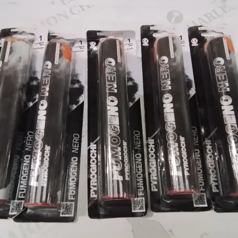 BOX CONTAINING 5 BRAND NEW BLACK SMOKE FLARES (OVER 18 ONLY) (COLLECTION ONLY)