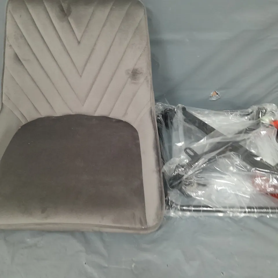 SET OF 2 SUEDE CHAIRS