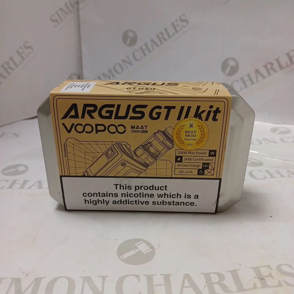 BOXED VOOPOO ARGUS GT ii KIT. 