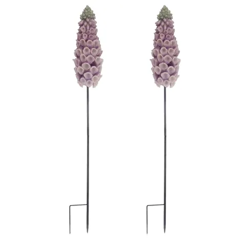 MY GARDEN STORIES SET OF 2 FOXGLOVES GARDEN STAKES