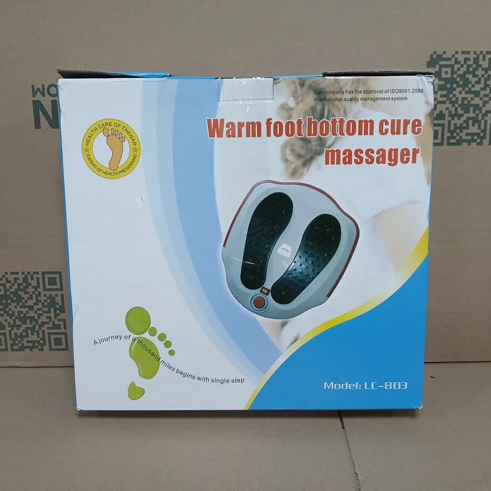 BOXED UNBRANDED LC-803 WARM FOOT CURE MASSAGER 