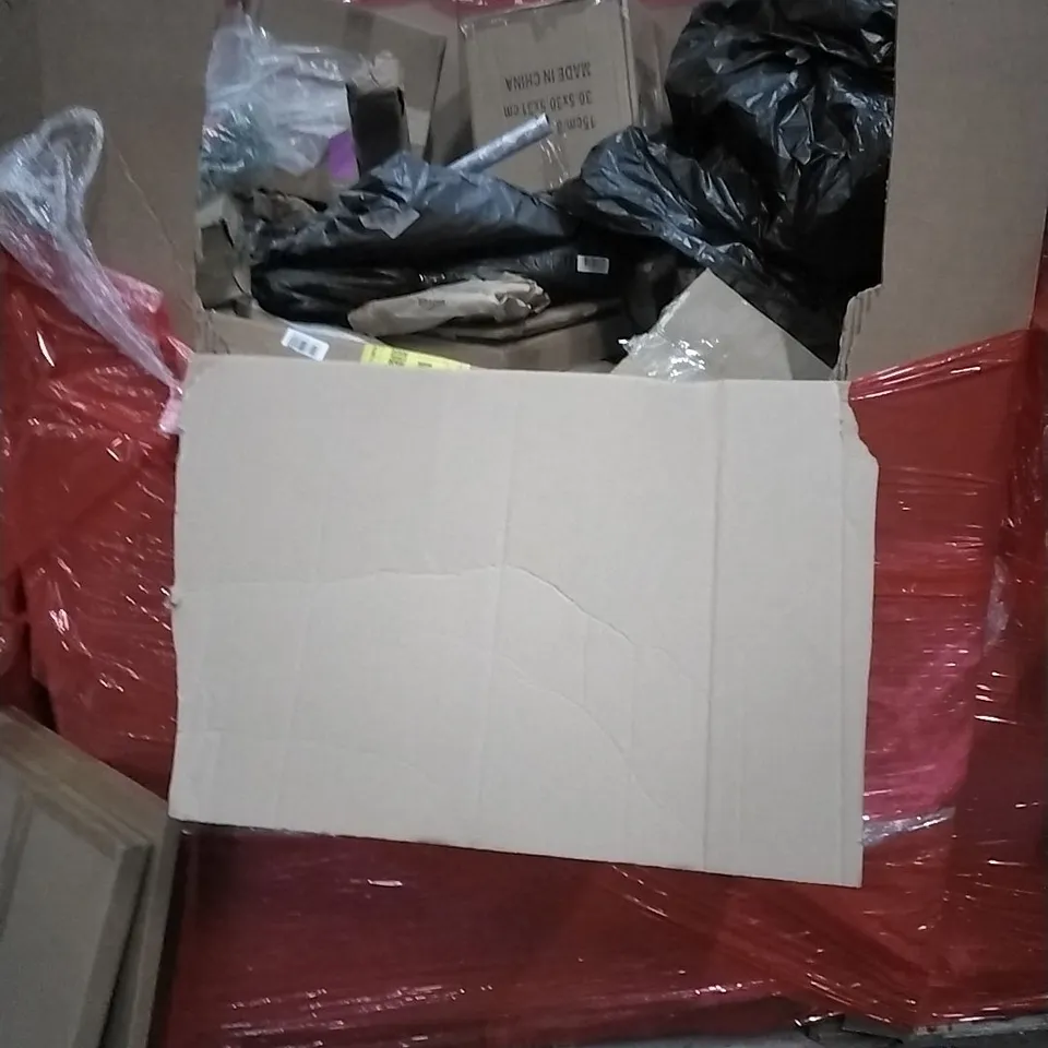 PALLET OF HOUSEHOLD ITEMS TO INCLUDE RUG,PEPE MOBILITY, PICTURE FRAMES, SEAT CUSHION FOR PRESSURE MANAGEMENT AND OTHER ASSORTED ITEMS...