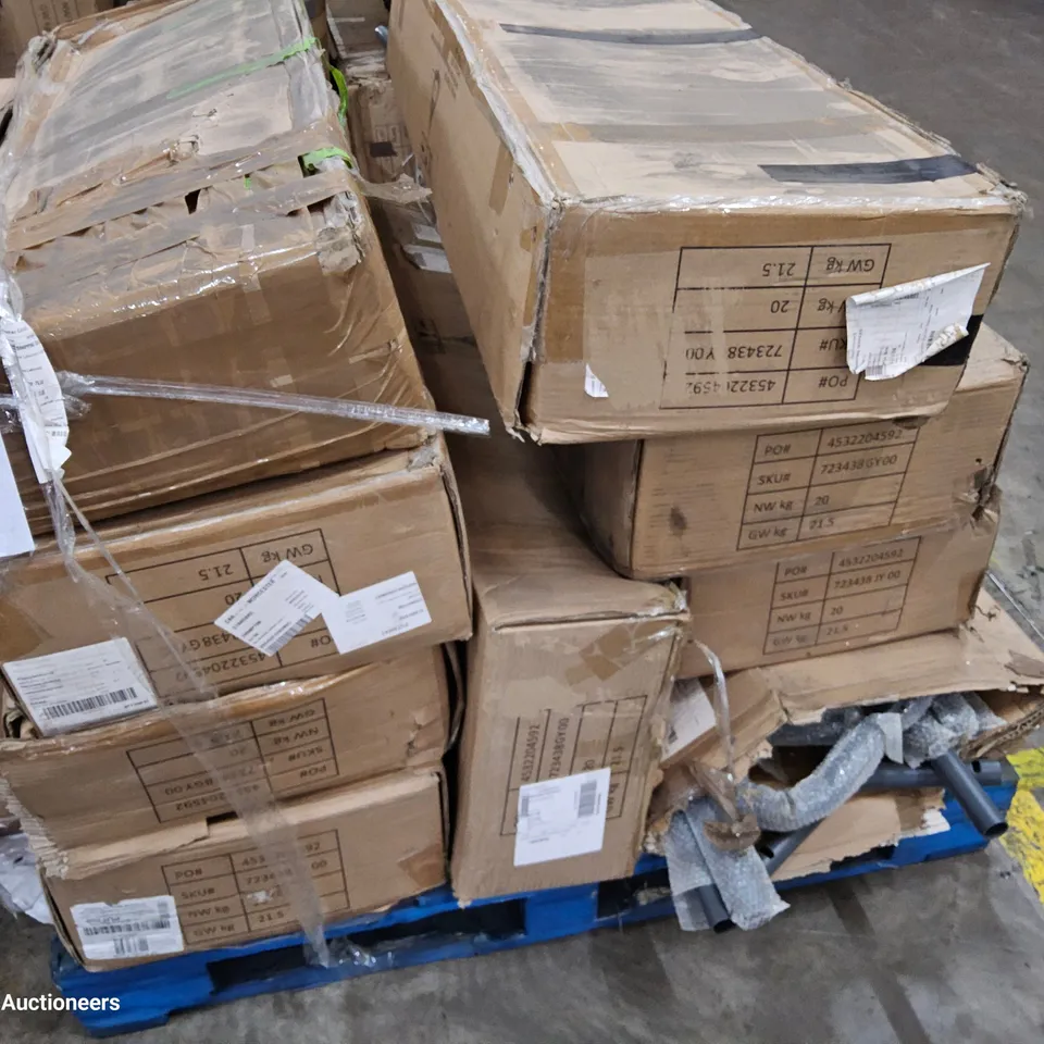 PALLET OF NINE BOXES OF INNOVATORS BALI MACRAME DOUBLE HANGING CHAIR PARTS BOXES 2 OF 2