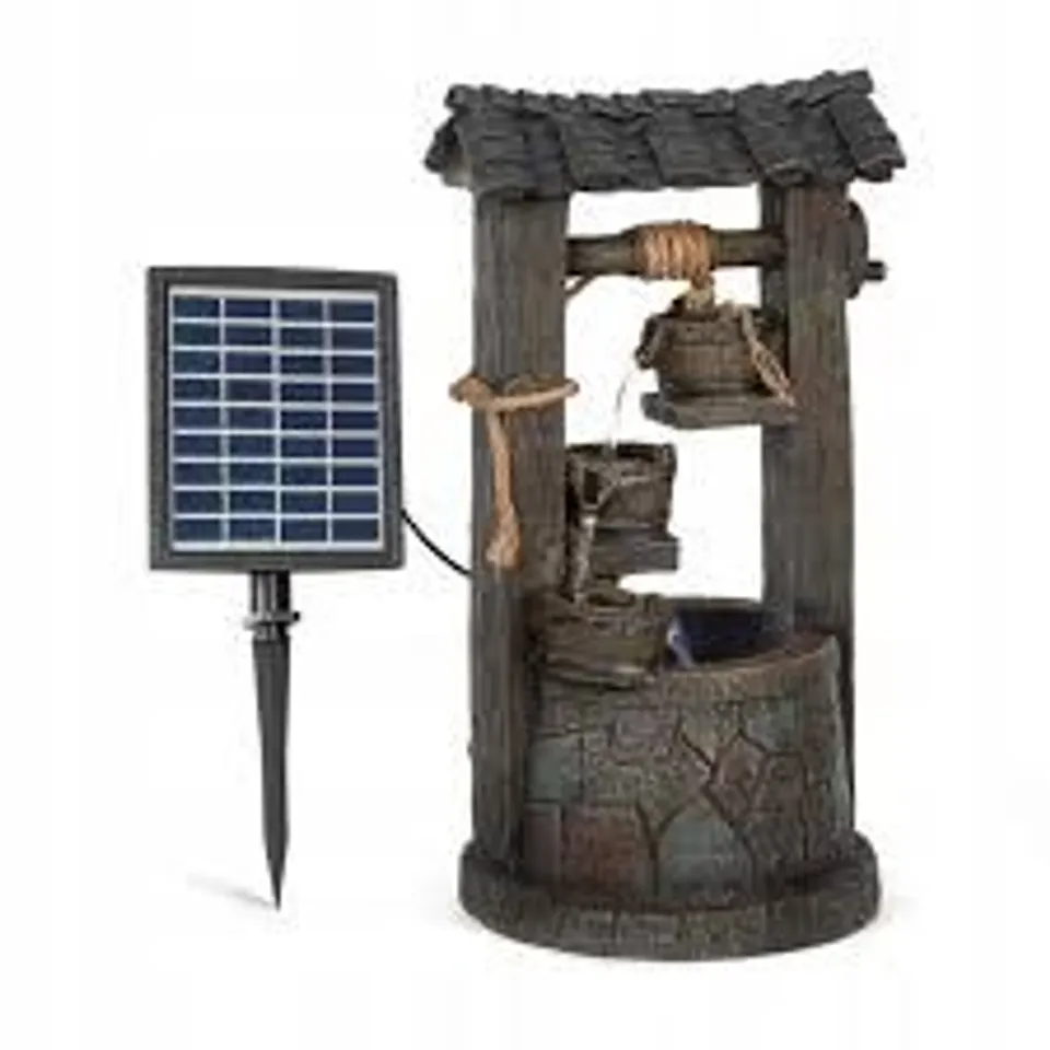 BOXED BLUMFELDT GARDEN FOUNTAIN WITH A DECORATIVE HOME POT 4 LEVELS BATTERY