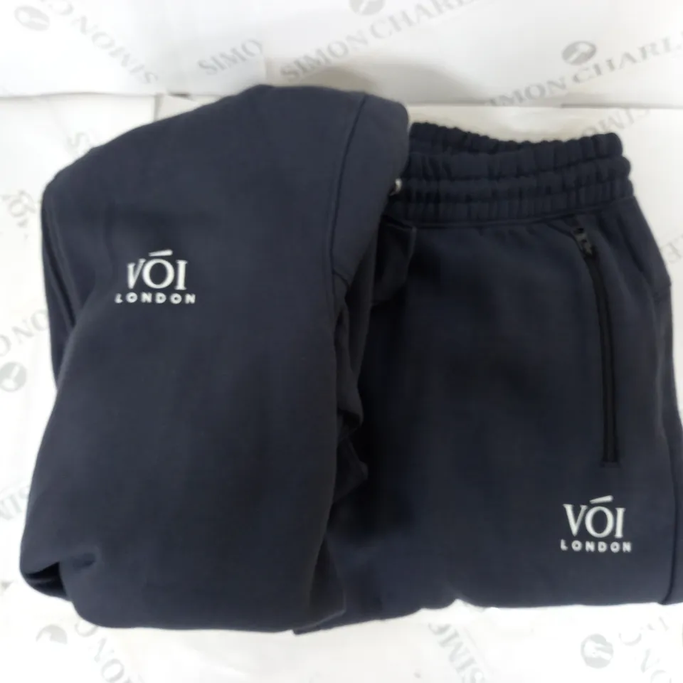 VOI LONDON HOODED TRACKSUIT IN NAVY SIZE L 