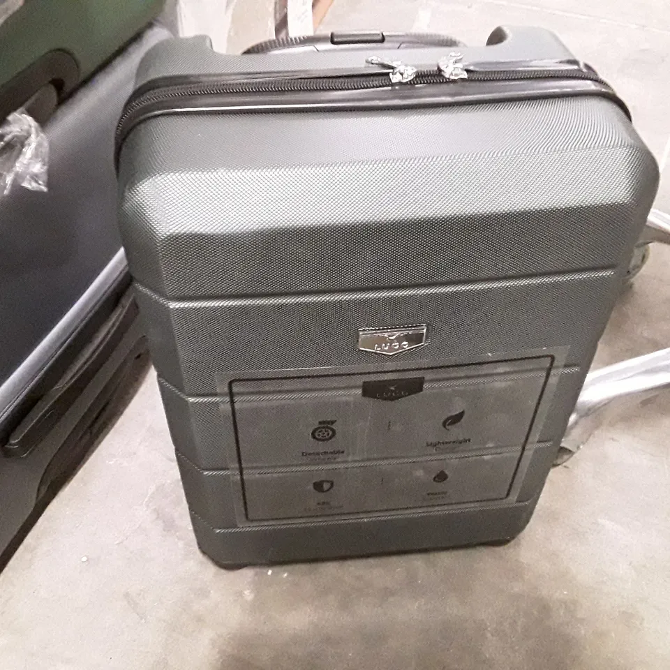 UNBOXED KEPLIN LUGG SMALL SIZE TRAVEL LUGGAGE WITH WHEELS GREEN COLOUR 