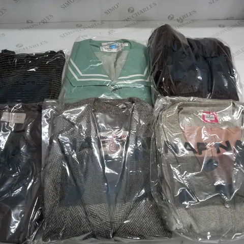 LOT OF 6 ASSORTED BAGGED CLOTHING ITEMS TO INCLUDE HARRIS TWEED AND OFFICE GIRL