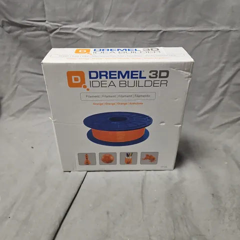 BOXED DREMEL 3D IDEA BUILDER 3D ORANGE FILAMENT