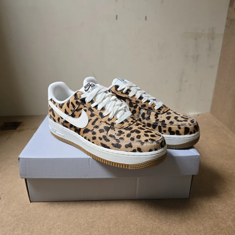 NIKE AIR FORCE 1 '07 LEOPARD PRINT TRAINERS - 6
