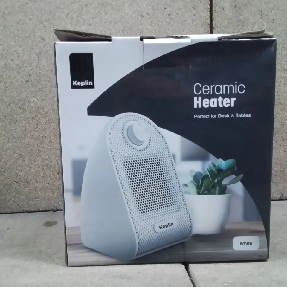 BOXED CERAMIC HEATER -WHITE-