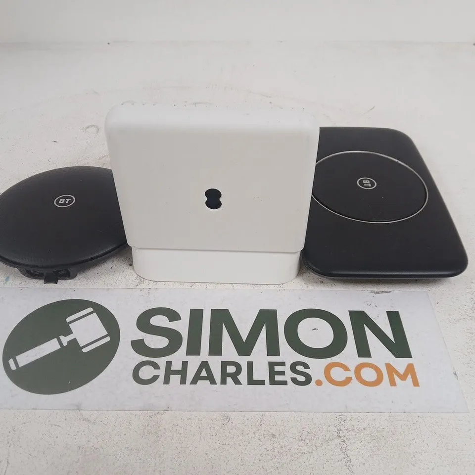 APPROX 5 ASSORTED HOUSEHOLD ITEMS TO INCLUDE BT BOX , EE BOX AND REMOTE CONTROLS
