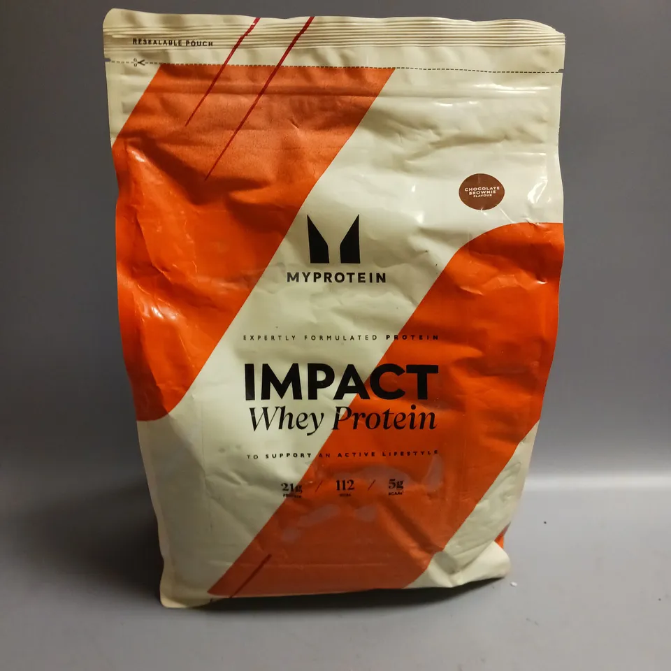 SEALED MYPROTEIN IMPACT WHEY PROTEIN IN CHOCOLATE BROWNIE 2.5KG