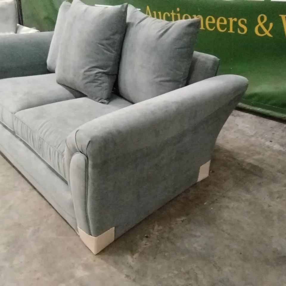 DURY FABRIC 2 SEATER SCATTER BACK SOFA - DARK GREY RRP £479