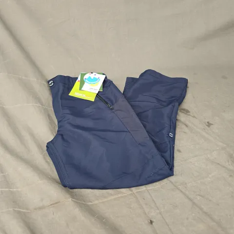 REGATTA GREAT OUTDOORS UPF 50+ WATER REPELLANT SORCER TROUSERS IN NAVY SIZE 9-10YRS