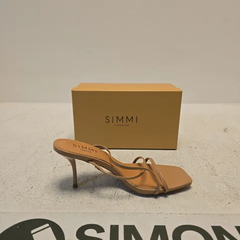 SIMMI LONDON ELENA SANDALS – BEIGE, UK 5 (EU 38) – BOXED