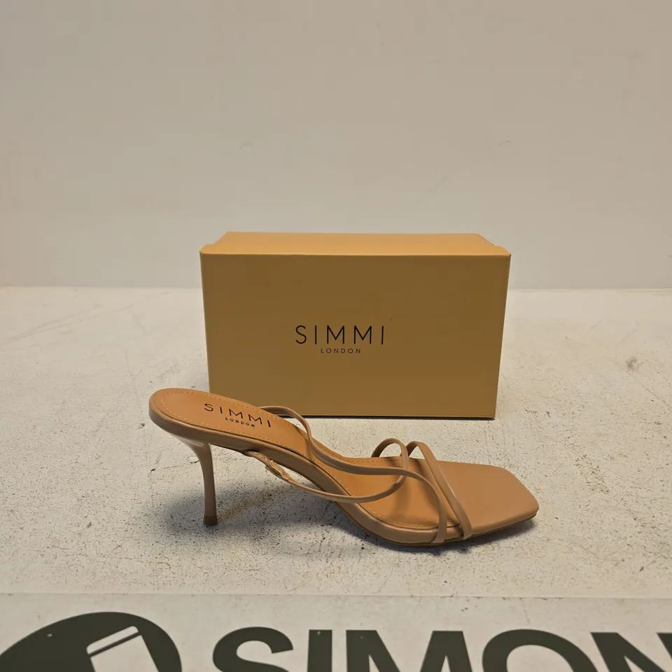 SIMMI LONDON ELENA SANDALS – BEIGE, UK 5 (EU 38) – BOXED