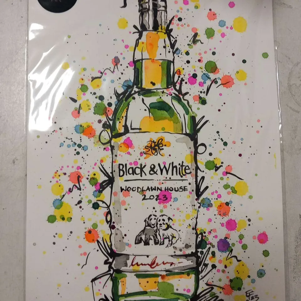 EMMA FITZPATRICK BLACK AND WHITE WOODLAND HOUSE 2023 PRINT