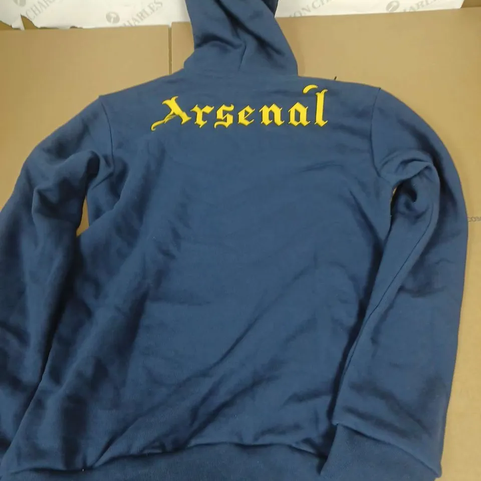 ADIDAS ARSENAL HOODIE IN NAVY - UK XS