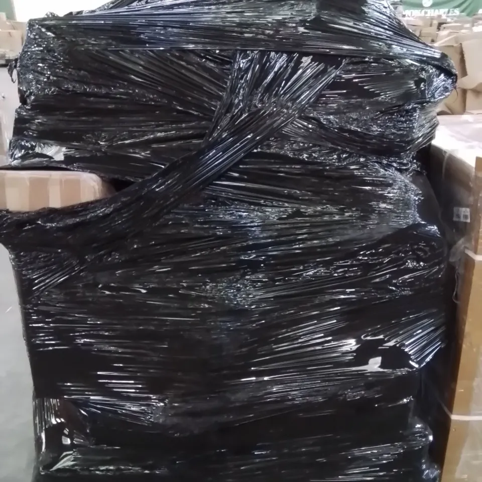PALLET CONTAINING VARIOUS ASSORTED ITEMS TO INCLUDE YOGA MATS, PARASOL, BASES PET BEDS ETC.