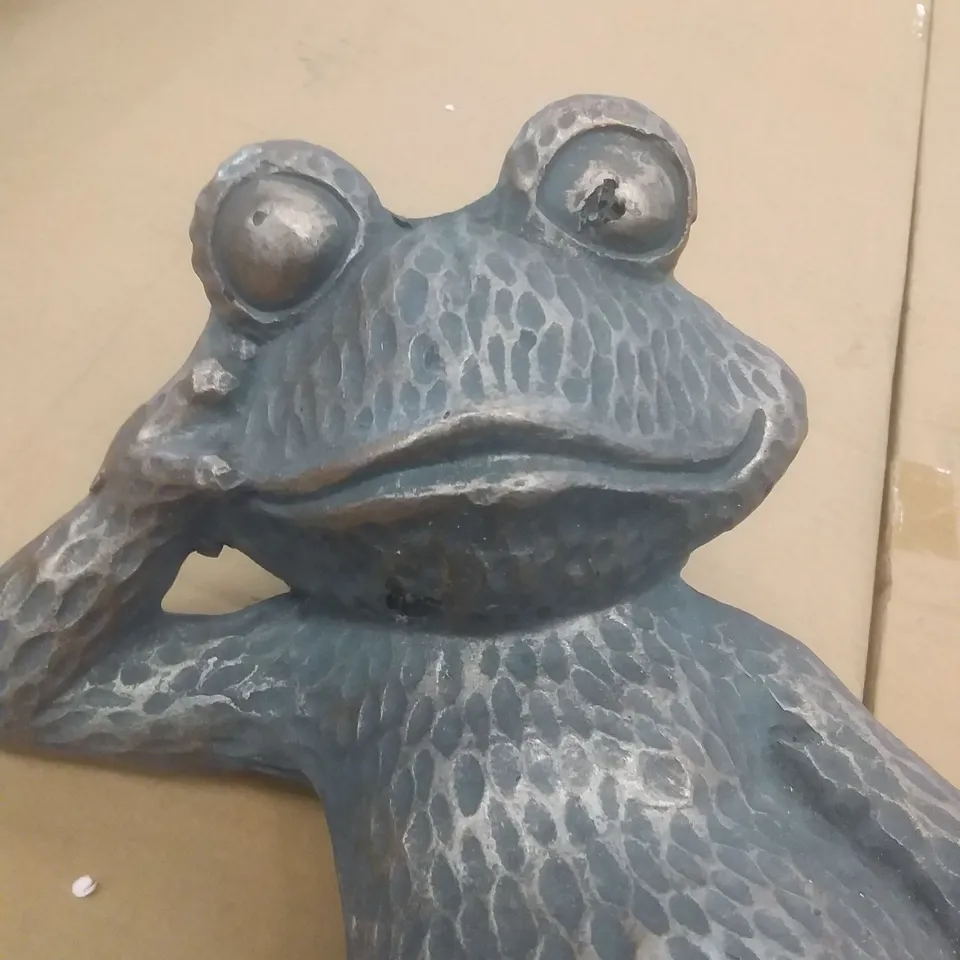 BOXED GARDEN LOUNGING FROG