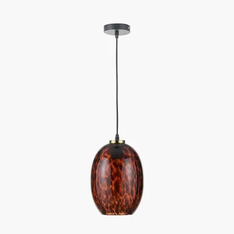 PACIFIC LIFESTYLE LUCIEN TORTOISESHELL EGG GLASS PENDANT