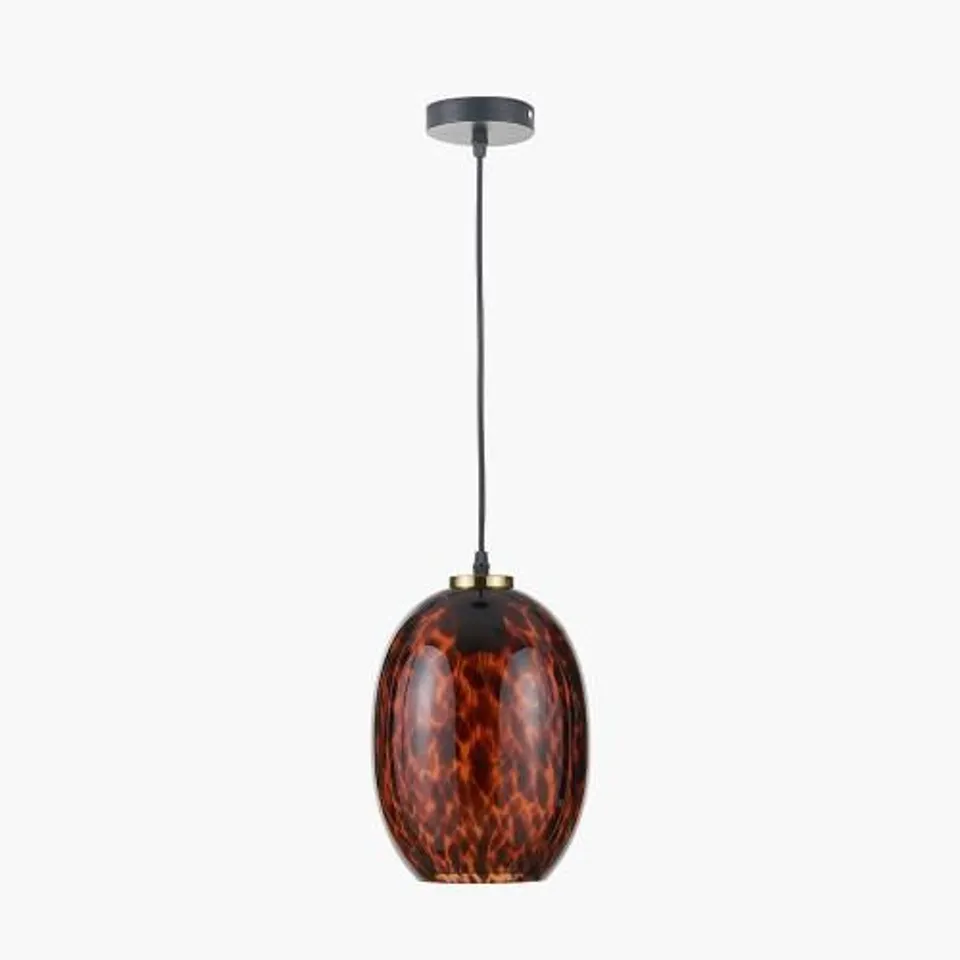 PACIFIC LIFESTYLE LUCIEN TORTOISESHELL EGG GLASS PENDANT