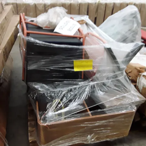 PALLET CONTAIN AN ASSORTMENT OF INCOMPLETE FURNITURE AND CHAIRS ECT