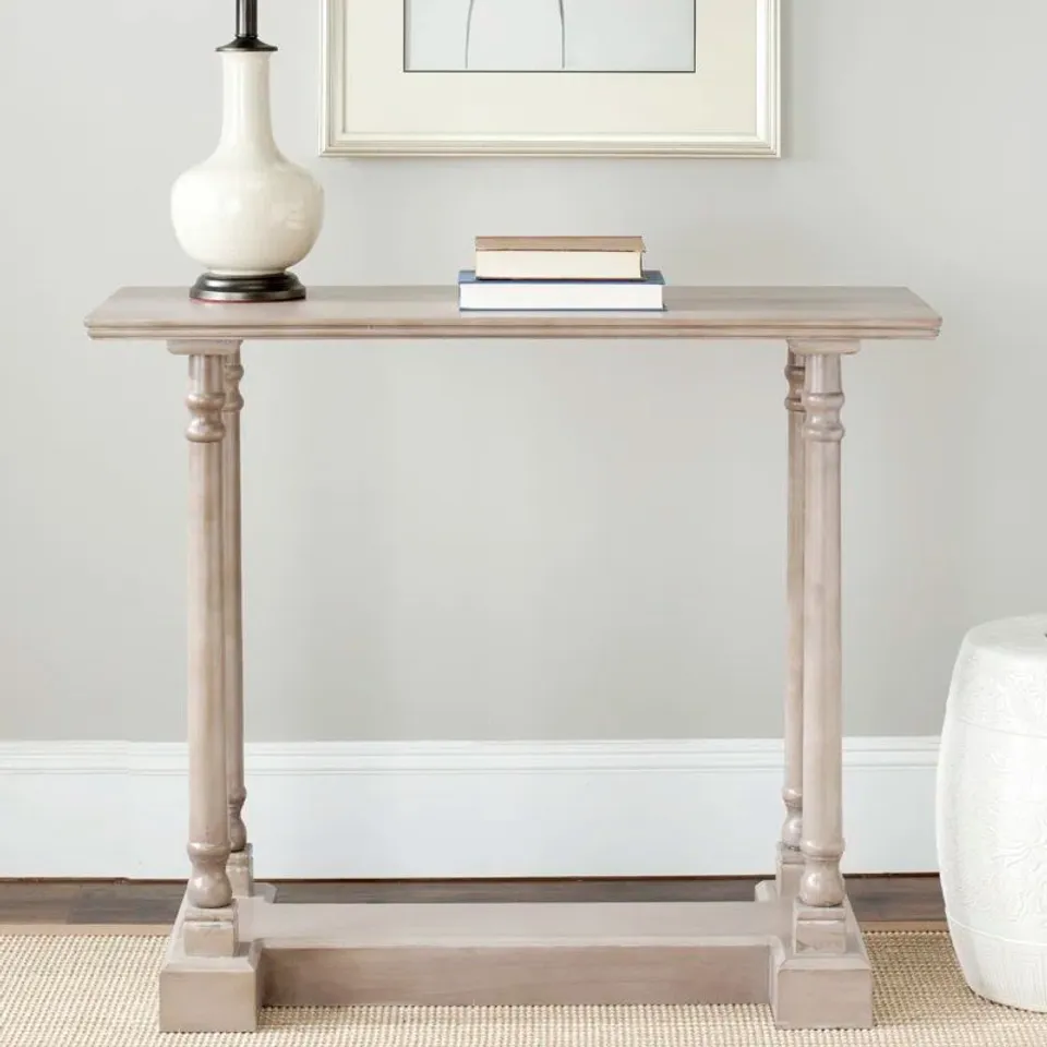 BOXED BECKANHAM 96CM SOLID WOOD CONSOLE TABLE