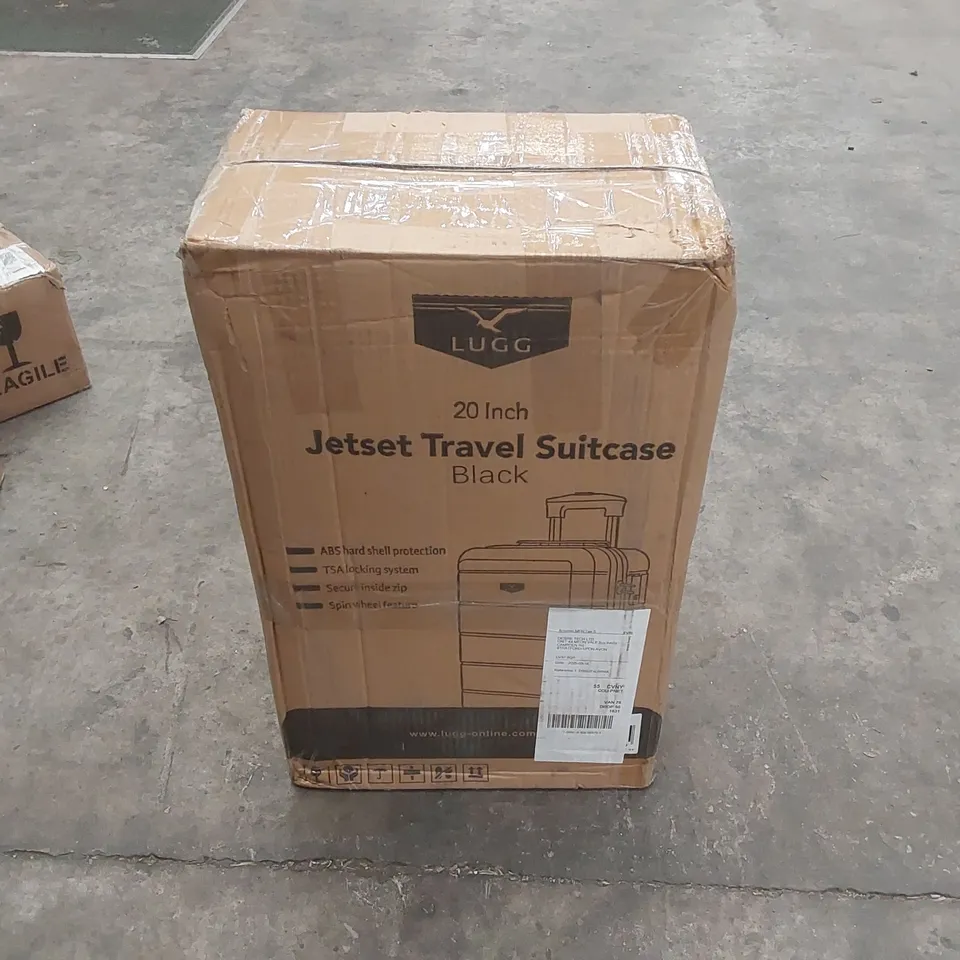 BOXED LUGG 20 INCH JETSET TRAVEL SUITCASE - BLACK