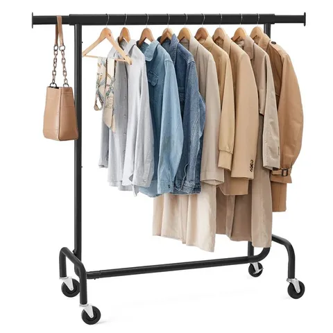 BOXED 150cm ROLLING CLOTHING RACK (1 BOX)