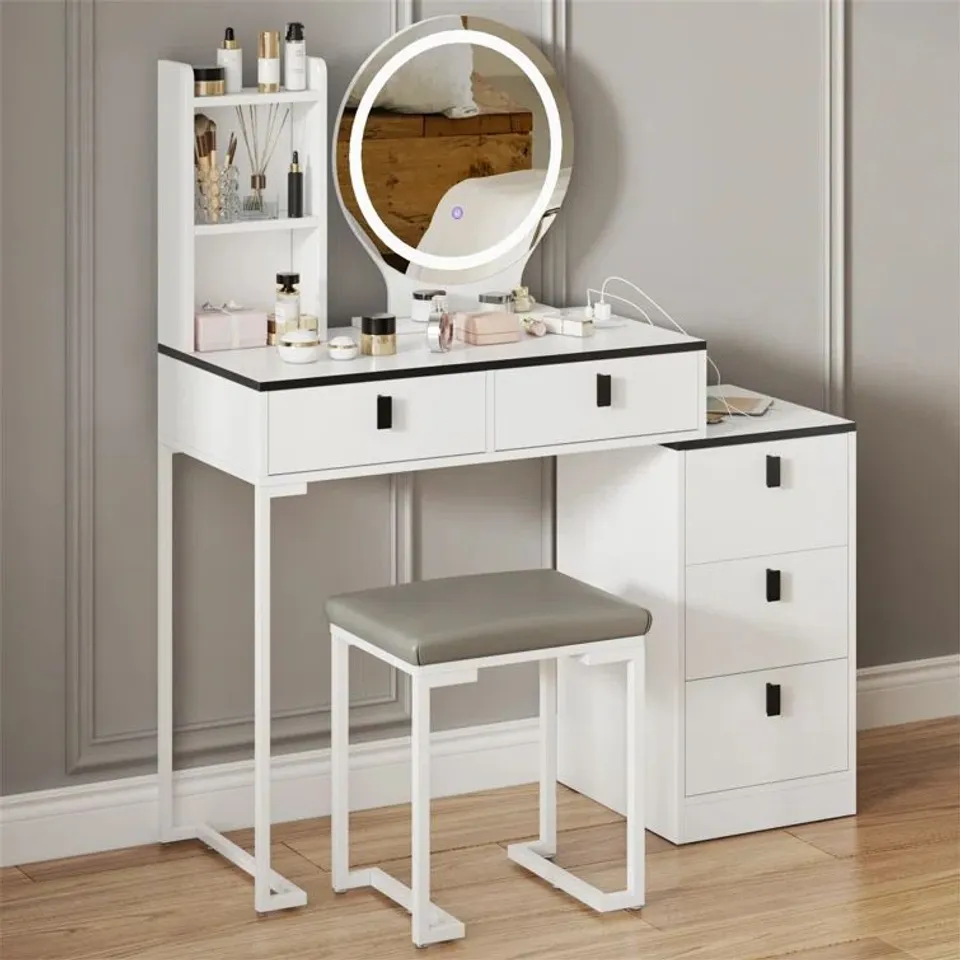 BOXED DAESY DRESSING TABLE WITH MIRROR (2 BOXES)