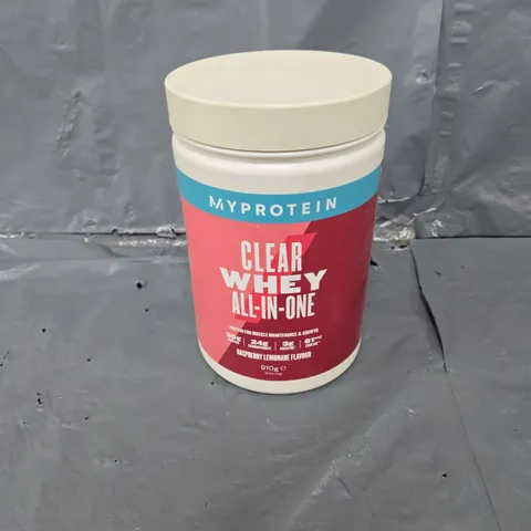 MYPROTEIN CLEAR WHEY ALL-IN-ONE 910G RASPBERRY LEMONADE FLAVOUR 