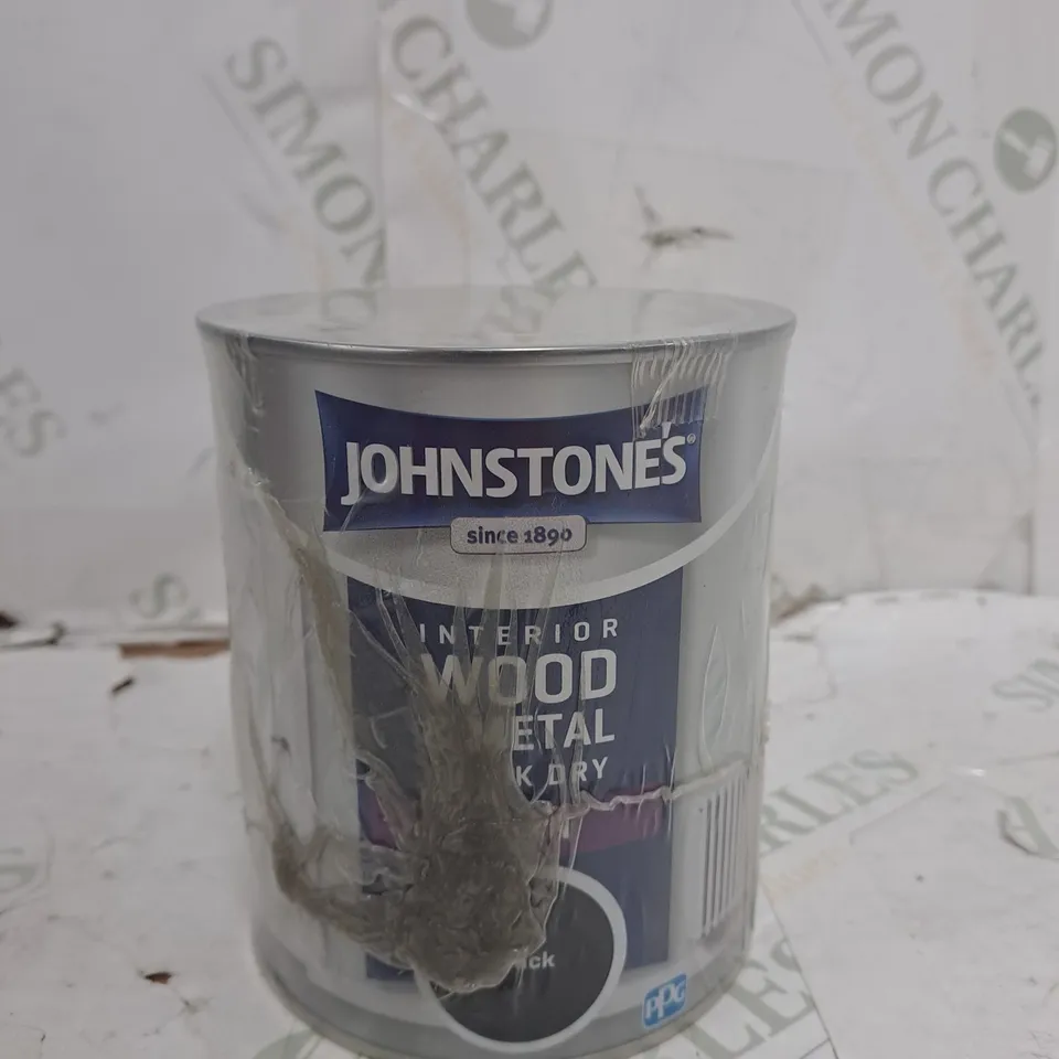 JOHNSTONE'S QUICK DRY SATIN BLACK 750ML - COLLECTION ONLY 