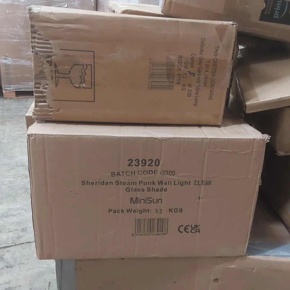 PALLET CONTAINING A VERY LARGE QUANTITY OF ASSORTED LIGHTING ITEMS