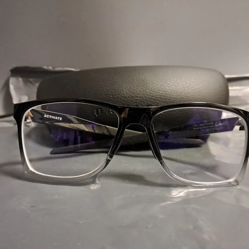 OAKLEY ACTIVE POLISHED BLACK FADE EYEWEAR GLASSES 