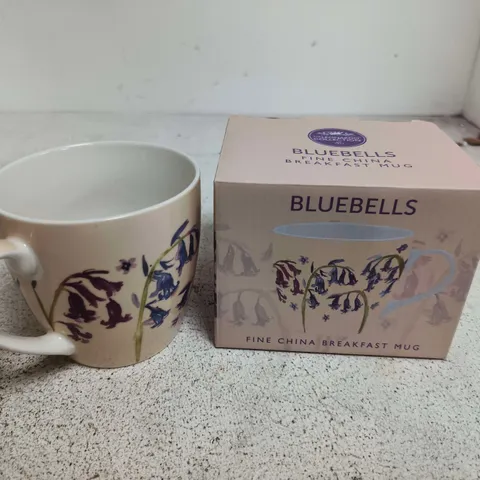 BLUEBELLS FINE BONE CHINA BREAKFAST MUG – FLORAL DESIGN
