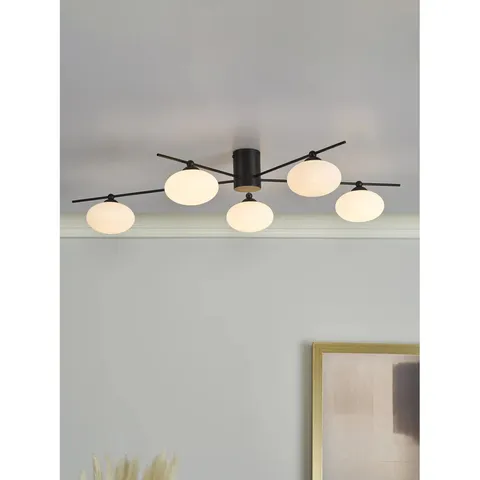 BOXED KENDRA GLSS SEMI FLUSH MOUNT